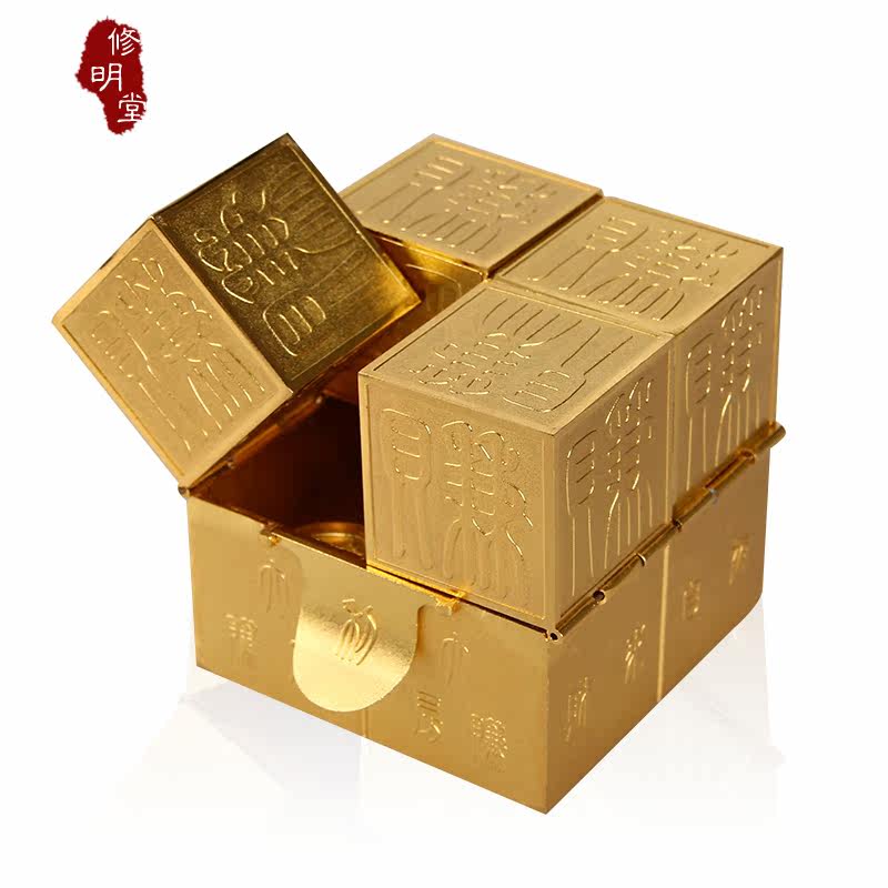 修明堂 李居明八运吉祥物 金赚房 六六赚房大财箱 招财储财摆件