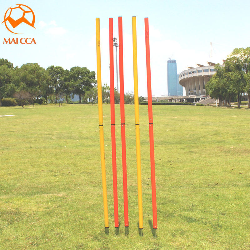 Bold football training flag rod Basketball football around the rod in-line obstacle football corner flagpole foldable