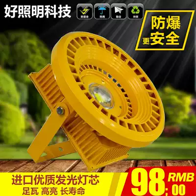 LED explosion-proof lamp Gas station chandelier 30w50w80w100w Road lamp Mine coal mine canopy plant lighting