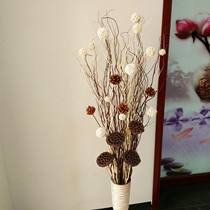 Natural twigs dried flower decoration on floor Xuanguan partition shop window flower arrangement dry branches to decorate flowers natural fake flower pendulum pieces