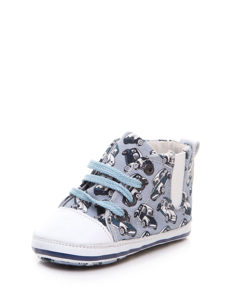 Dolce&Gabbana 蓝色汽车印花系带运动鞋