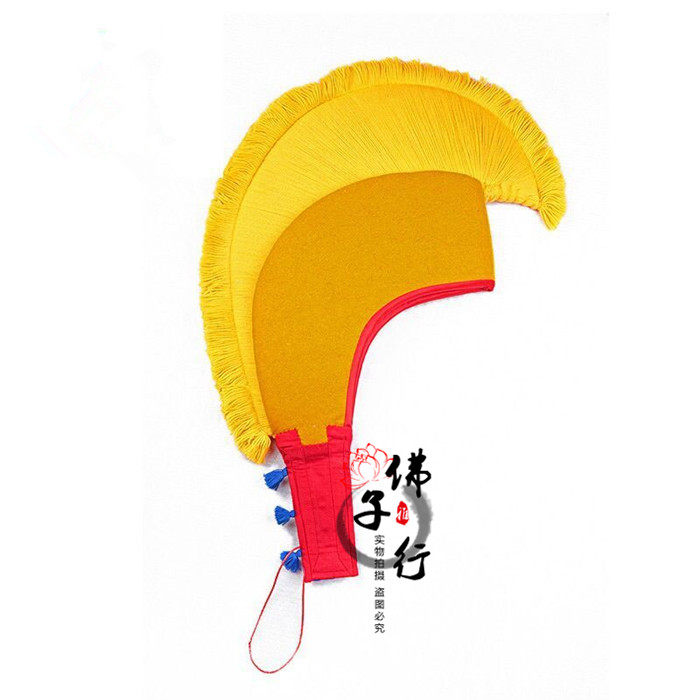 Tibetan Buddhism tantric hat, chicken crown hat, Monk hat, yellow