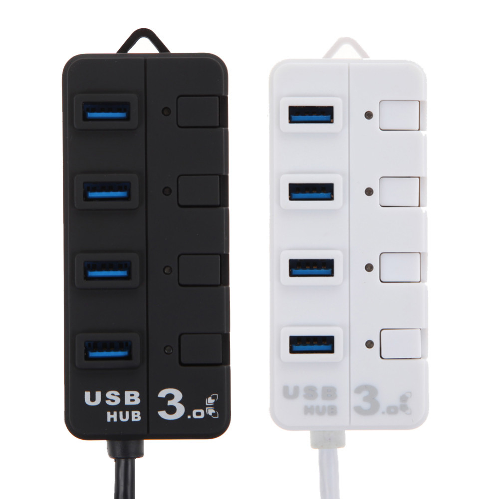 5Gbps Speed 4 Port USB3 0 HUB With On Off Switch For Laptop