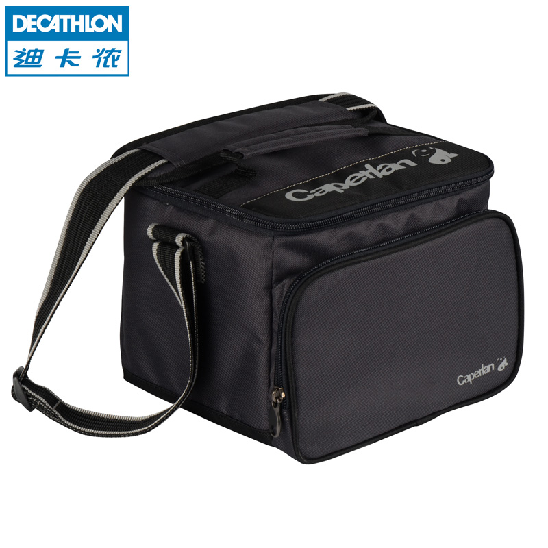 迪卡侬 路亚包 2层 帆布小号钓鱼包 渔具包 CAPERLAN