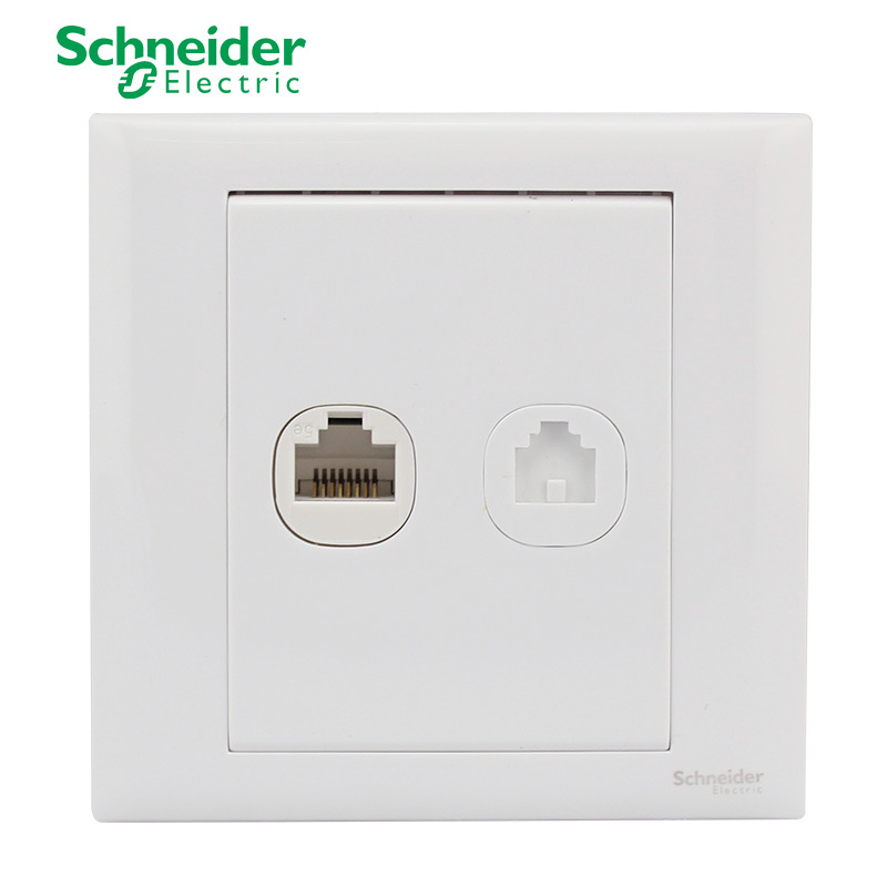 Schneider switch socket Switch socket C86 Qingya series telephone network Telephone computer socket C860