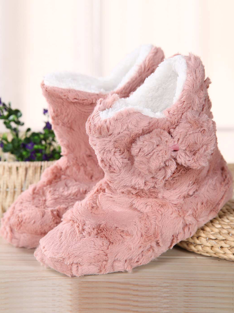 ROYAL VELVET 紫红色绒面棉靴