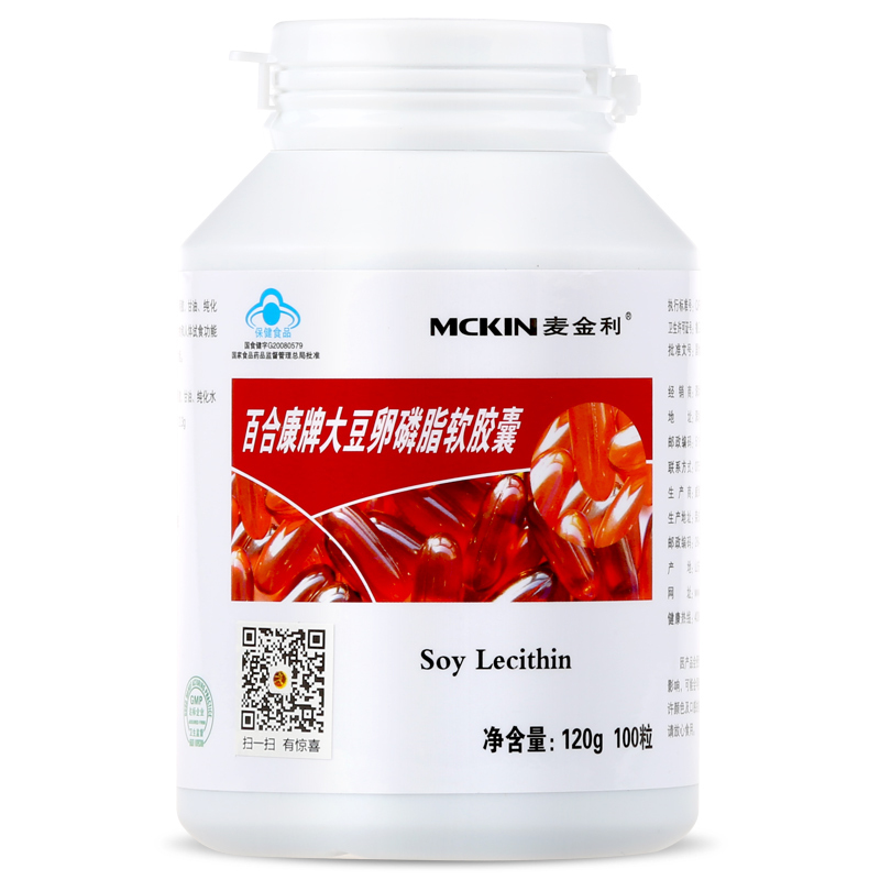 Mckin/麦金利 百合康牌大豆卵磷脂软胶囊 1.2g/粒*100粒
