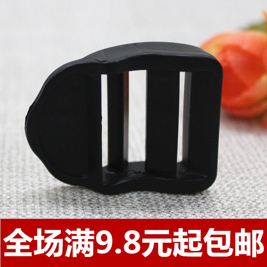 Black plastic nylon bookcase buckle three bends four buckle accessories for accessories title button anti - slip adjustment
