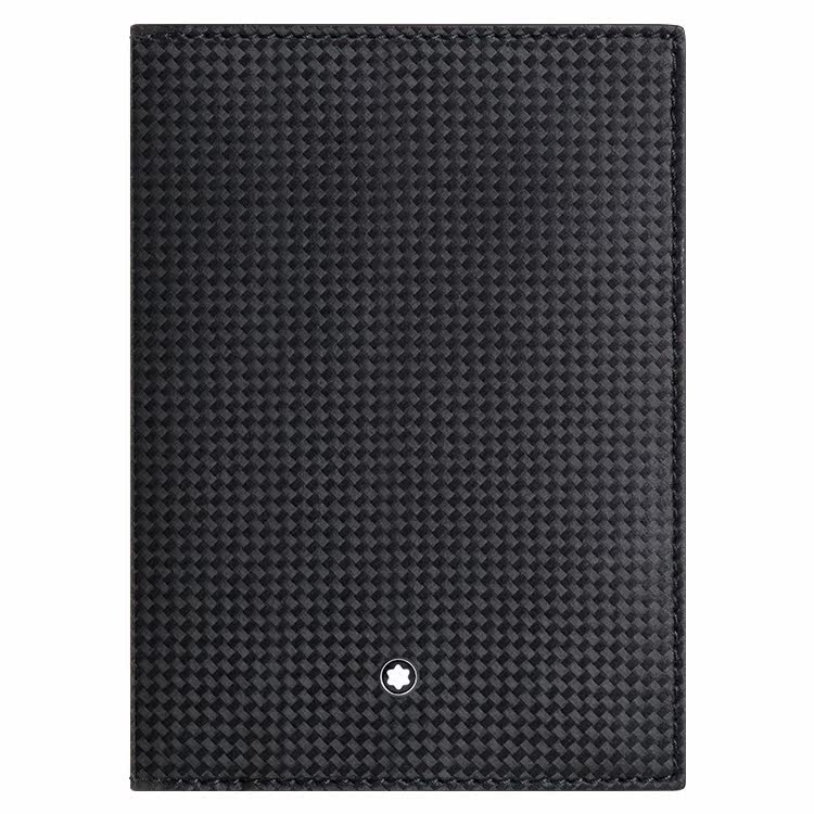 MONTBLANC 万宝龙碳纤维纹牛皮护照夹台湾官网直邮进口