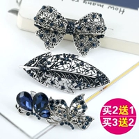 Nhật Bản và Hàn Quốc kẹp tóc trên clip ngang clip mùa xuân clip retro hoang dã thanh lịch rhinestone đĩa tóc thanh lịch kẹp tóc trang sức phụ kiện tóc nữ kẹp càng cua hàn quốc