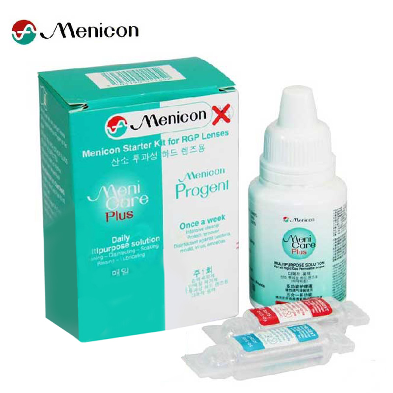 新品上架】美尼康RGP硬性隐形眼镜护理液50ml+AB液5mlOK镜护理