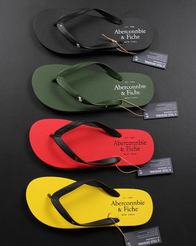 A Summer Casual Candy-Colored High-End Beach Slipper, Men's Rubber-Soled Thong Flip-Flops for Bathing and Showering