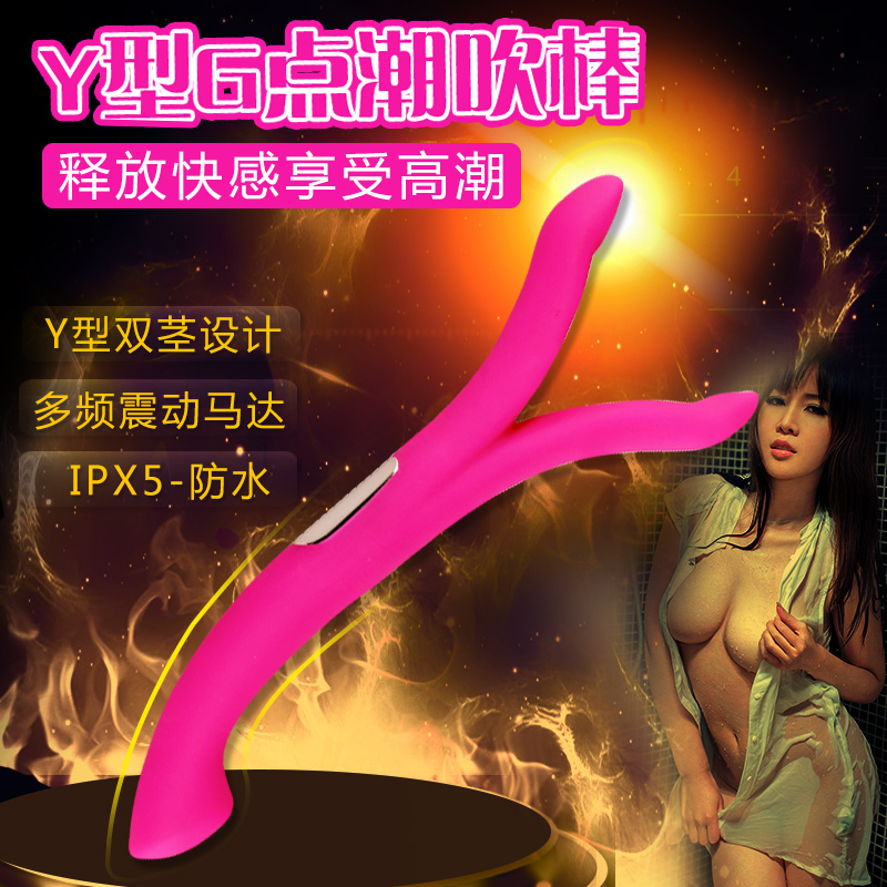 LEVETT高潮Y型G点震动棒阴蒂刺激女用自慰器成人情趣性用品CR