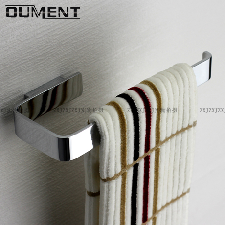 Full copper towel ring Bathroom short towel rail Free punch hand towel holder Toilet towel rack