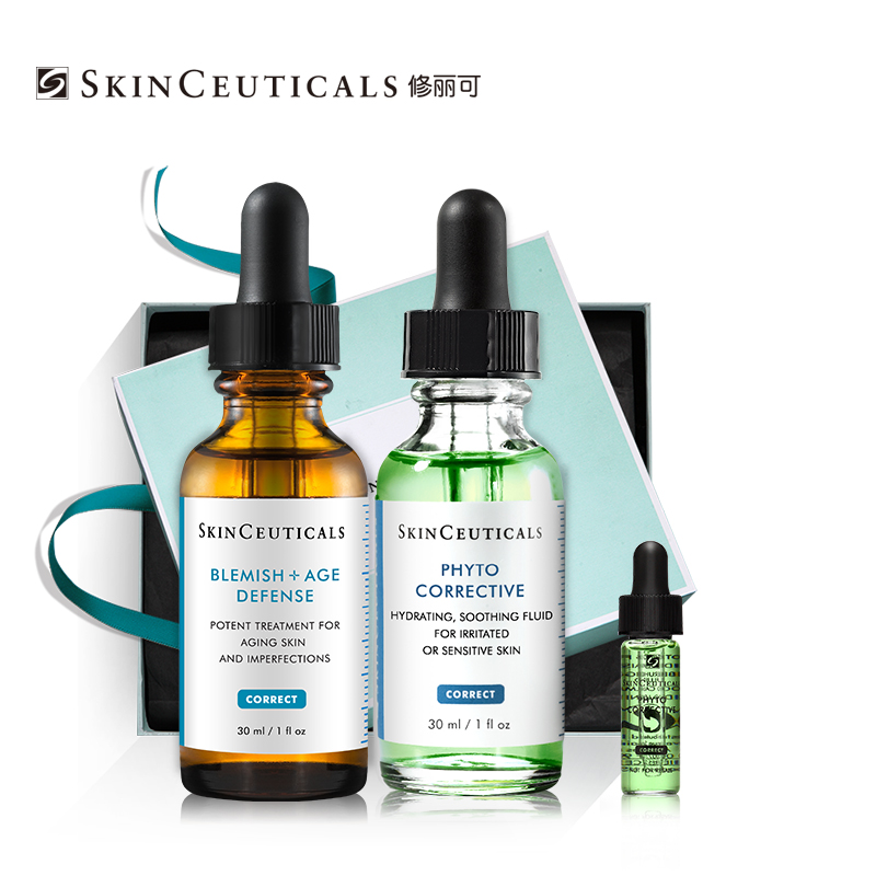 SKINCEUTICALS/修丽可植萃+果酸祛痘亮颜组合 保湿修护提亮肤色