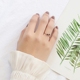 Nhật Bản và Hàn Quốc đơn giản thời trang nhẫn nữ cá tính hipster tail ring mở ngón tay út nhẫn nhẫn rhinestone tối giản nhẫn titan Nhẫn