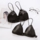 Sexy satin ren quấn ngực nữ phần mỏng sâu v cô gái ống tam giác hàng đầu áo ngực đồ lót đẹp trở lại dây đeo