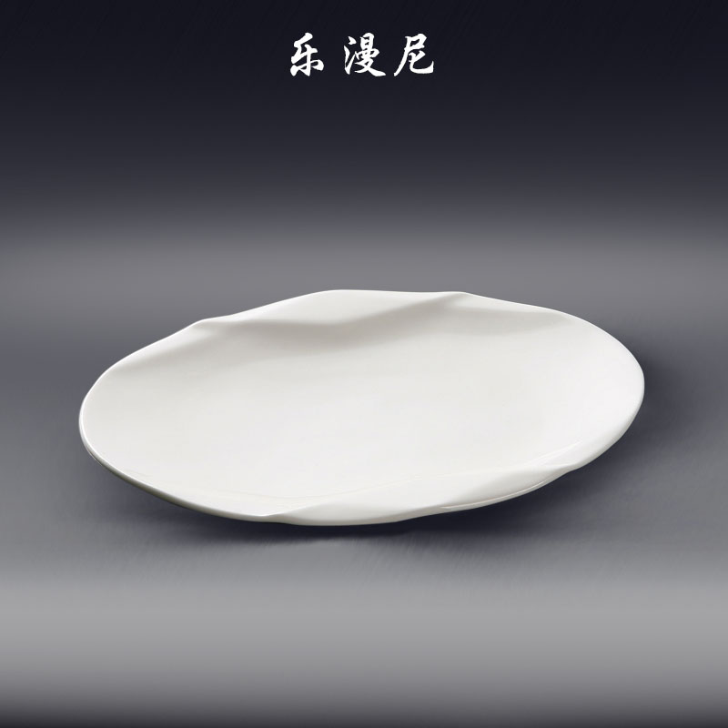 Le diffuse, diamond fish dish - Japanese, Korean, Chinese ceramic tableware steamed fish plate of hot food dish sashimi dish