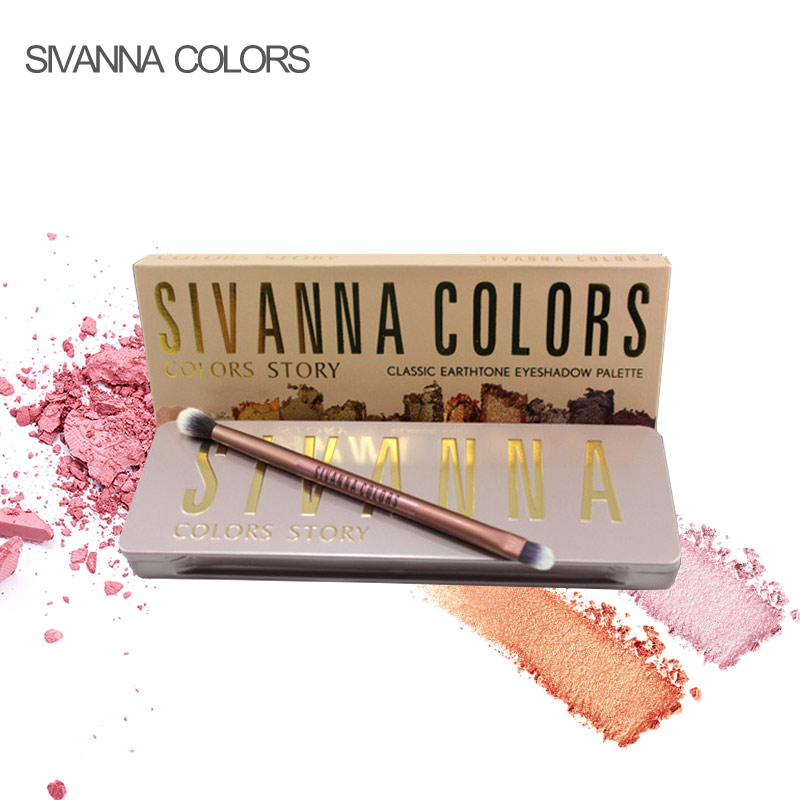 SIVANNA COLORS思薇娜裸妆12色铁盒眼影盘 多色可选