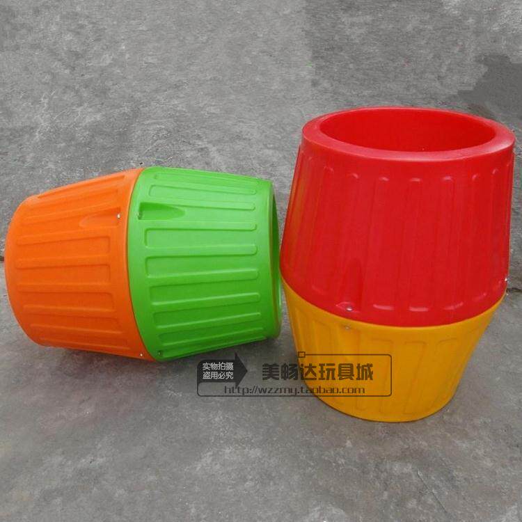 Kindergarten early education sensory integration training children's fun sports equipment drilling hole two-color drilling hole large roller factory direct sales