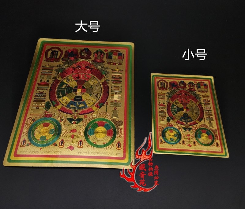 Buddhist sticker Wenshu Jiu's Palace of Eight divination photos
