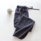 Cotton nguyên chất giặt đôi gạc đôi quần nhà mùa xuân và mùa hè cotton nam màu rắn đóng đồ ngủ quần cotton quần đùi nữ Quần tây