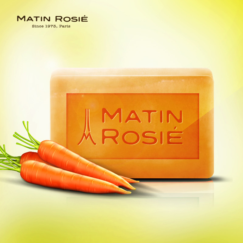 Matin Rosie胡萝卜精油皂 美白保湿洁面洗脸皂手工皂 男女士香皂
