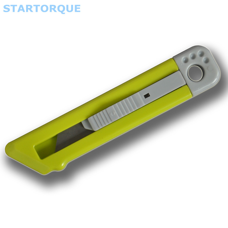 Tuka Spring Safe Fine Knife Carpet Wall Paper Cutting Knife Safe Rebound Scaler Out Knife STD011