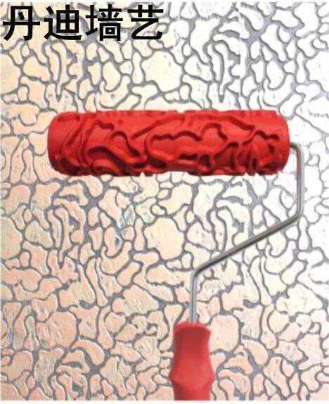 Cracks 7 Inch Liquid Wallpaper Brushed Wall Printed Drum Silicon Algae Clay Embossing Roller Tool Muscular Paint Roller 321T-Taobao