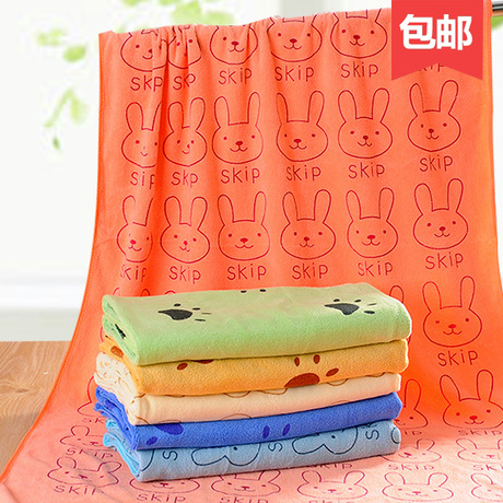 Bath towel bath towel pure cotton gauze soft adult men and women cartoon children increase thicker than pure cotton soft super absorbent