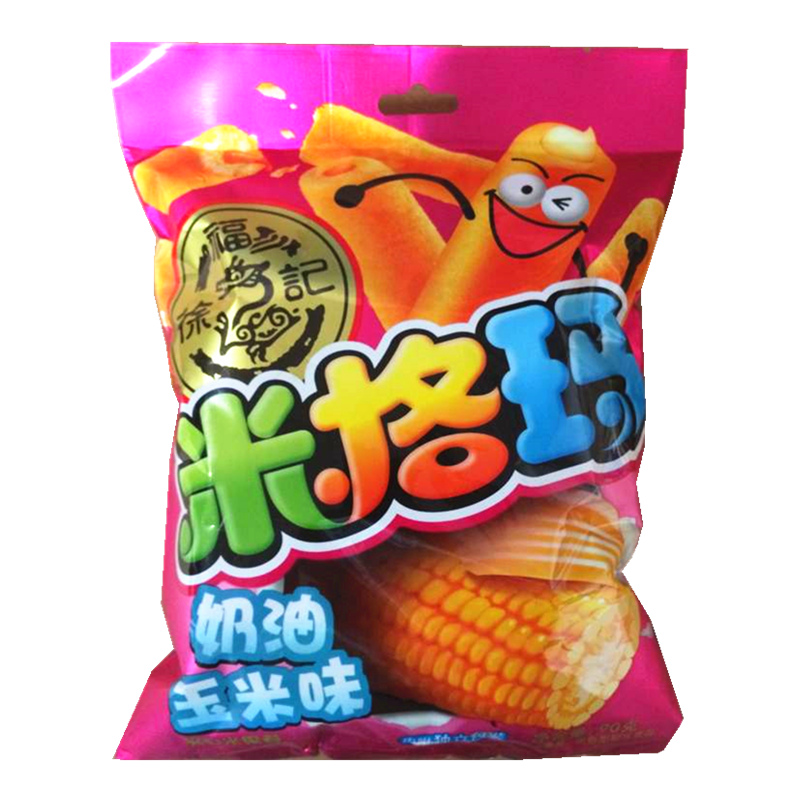 【天猫超市】徐福记 米格玛米果卷(奶油玉米味)90g办公室休闲零食