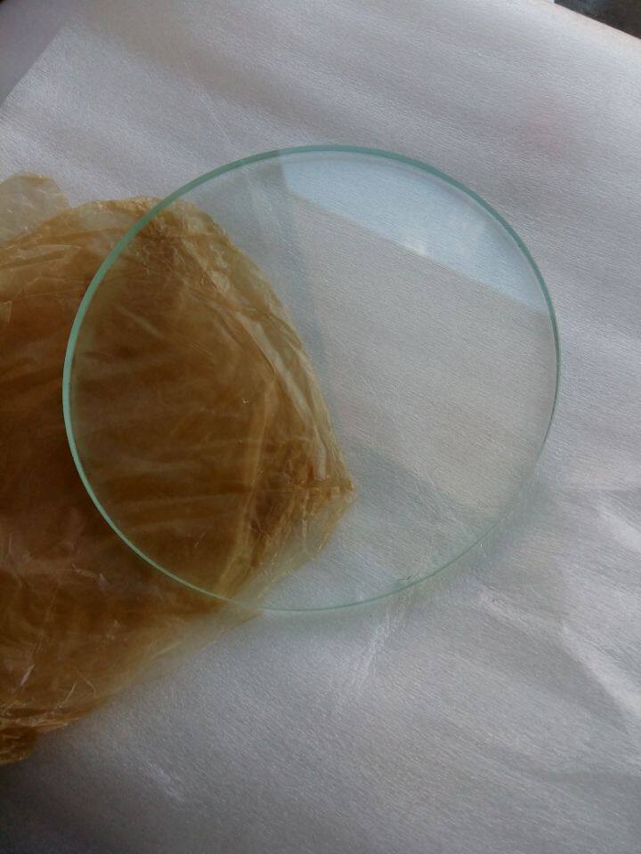 Transparent glass plate for microscope base