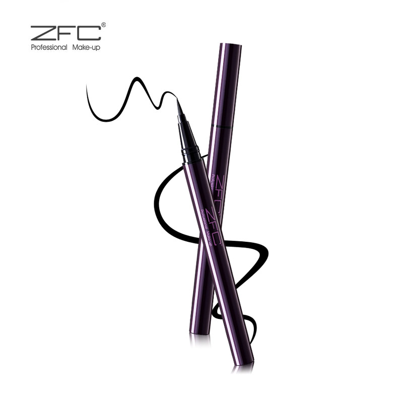 zfc炭黑水墨眼线液笔 速干极细不晕染不掉色防水防汗持久眼线水笔