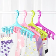 Qiaofeng Miếng nhỏ của quần áo giá phơi 8 clip móc áo chống gió móc khóa móc treo đa năng 3 - Hệ thống giá giặt
