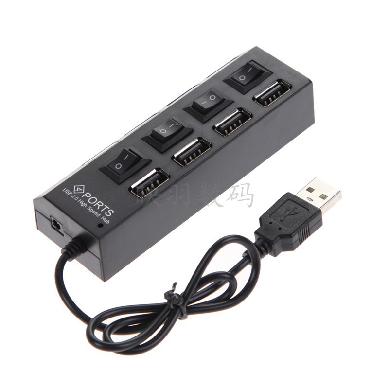 High Speed 4 Port USB2 0 HUB With On Off Switch For Laptop