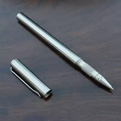 Stainless steel gel pen creative handmade metal pen thick wall grip comfortable to send lovers and friends practical gifts
