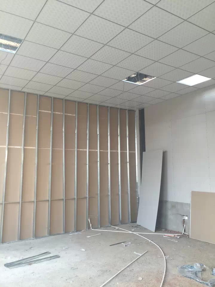 Gypsum board partition wall light steel keel mineral wool board Silicon calcium board ceiling clean board glass partition