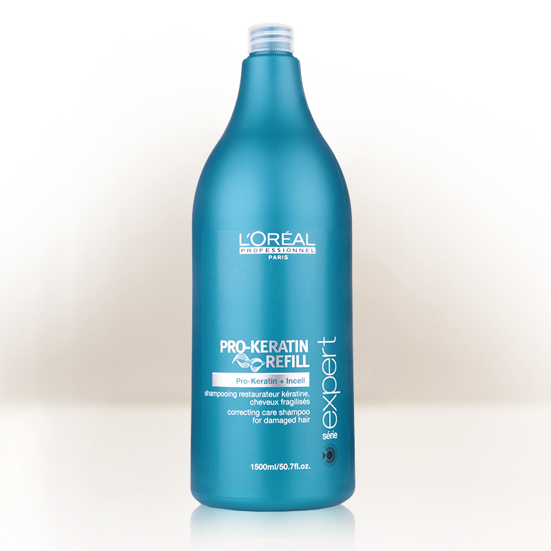 正品 欧莱雅蛋白修护洗发水1500ml 修复干枯滋养头发 补水顺滑