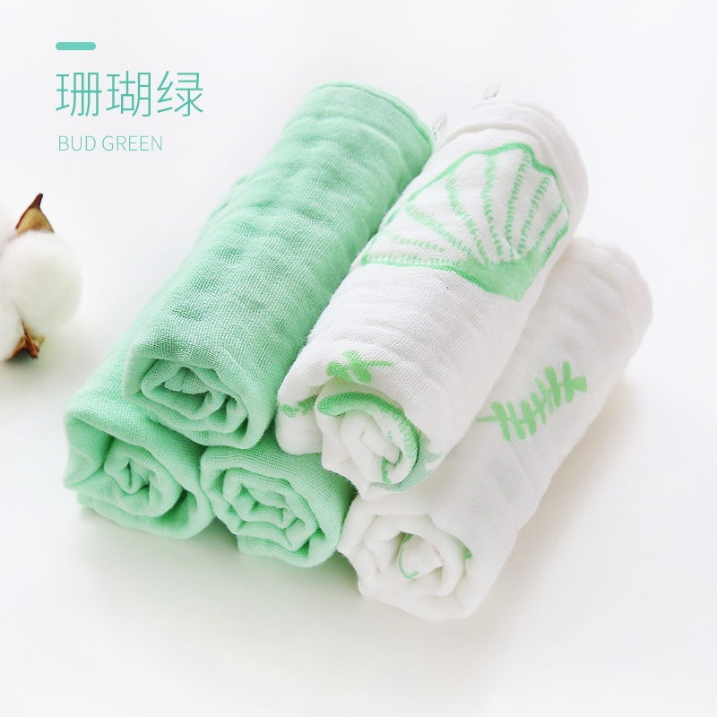Khăn bông thấm nước mùa hè Khăn lau cho bé Khăn bông siêu mềm cho bé sơ sinh tắm nhỏ - Cup / Table ware / mài / Phụ kiện bộ đồ ăn silicon trẻ em