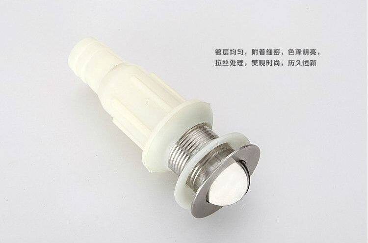 Surface basin washbasin washbasin downpipe stainless steel flap with overflow water outlet