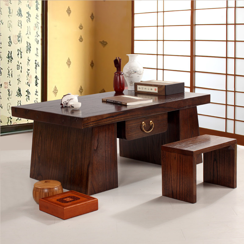 Old elm Kang Tatami Table Solid Wood Tea Several Tatami Tea Table Small Tea Table Little Table