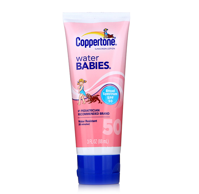 Coppertone/水宝宝 水嫩防晒乳SPF50 无刺激防晒霜88ML
