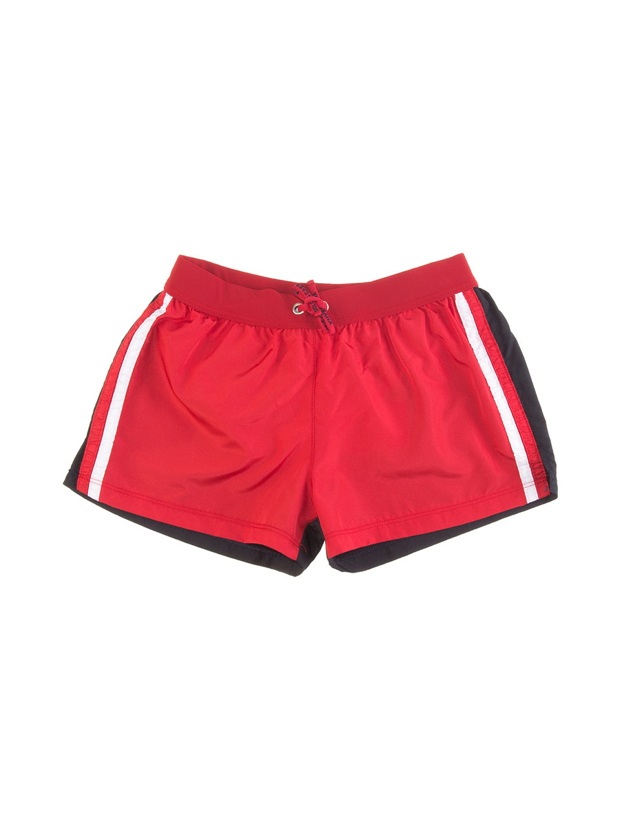 Dolce&Gabbana 红拼藏青色系带休闲短裤