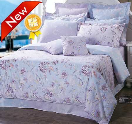 Gold number According to poet's home textile pure cotton bedding products four pieces of park minimal slope new style