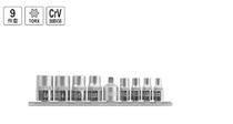 Yiertuo imported auto repair tools 9-piece set E-shaped star socket set YT-0520