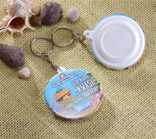 58MM badge consumables blank consumables personality chest keychain blank material 100 sets