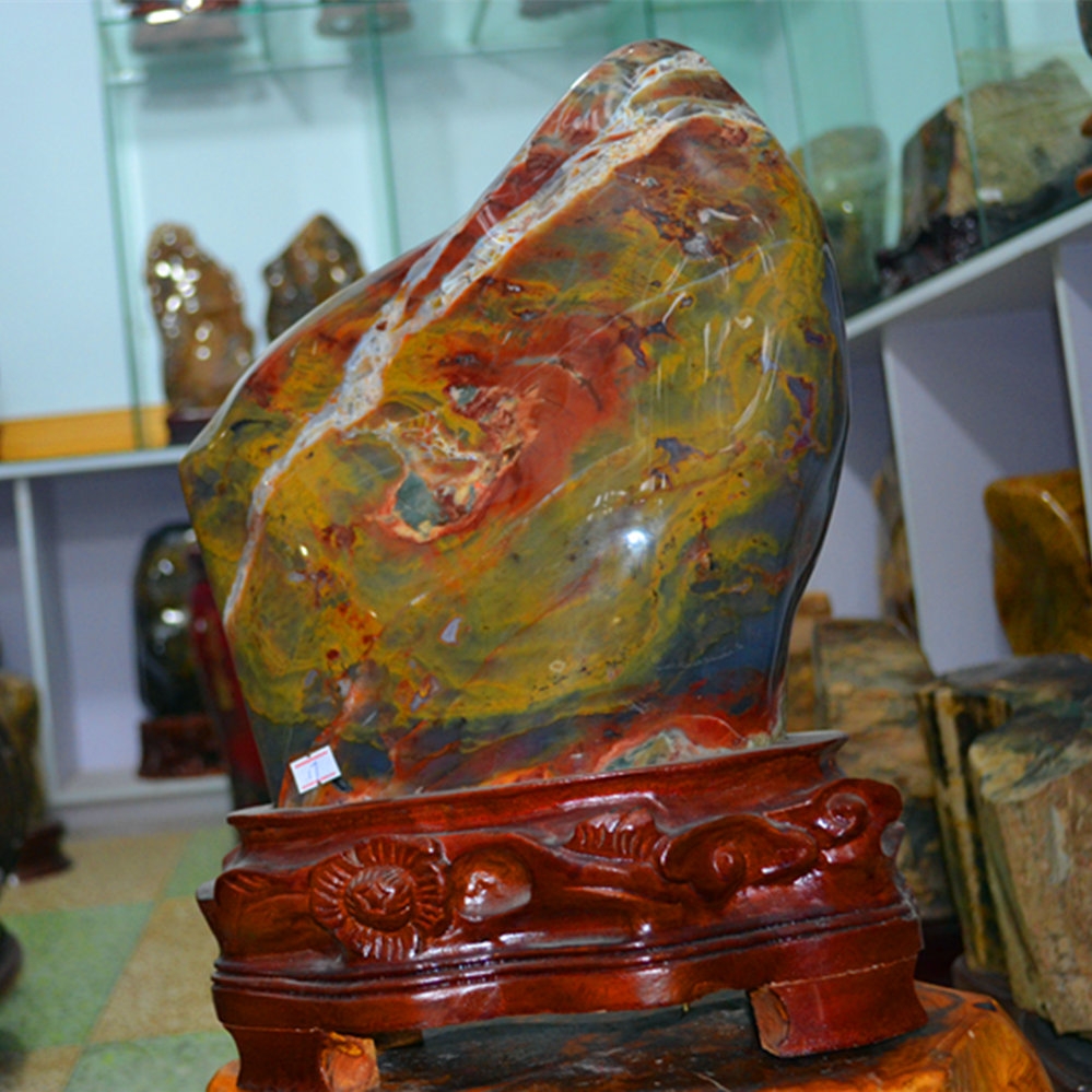 Boutique Liaoxi Chaoyang West Official Tree jade with shape of fine polished raw stone collection gift