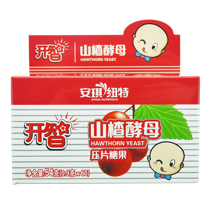 安琪纽特 开智 山楂酵母片压片糖果0.9g*60片