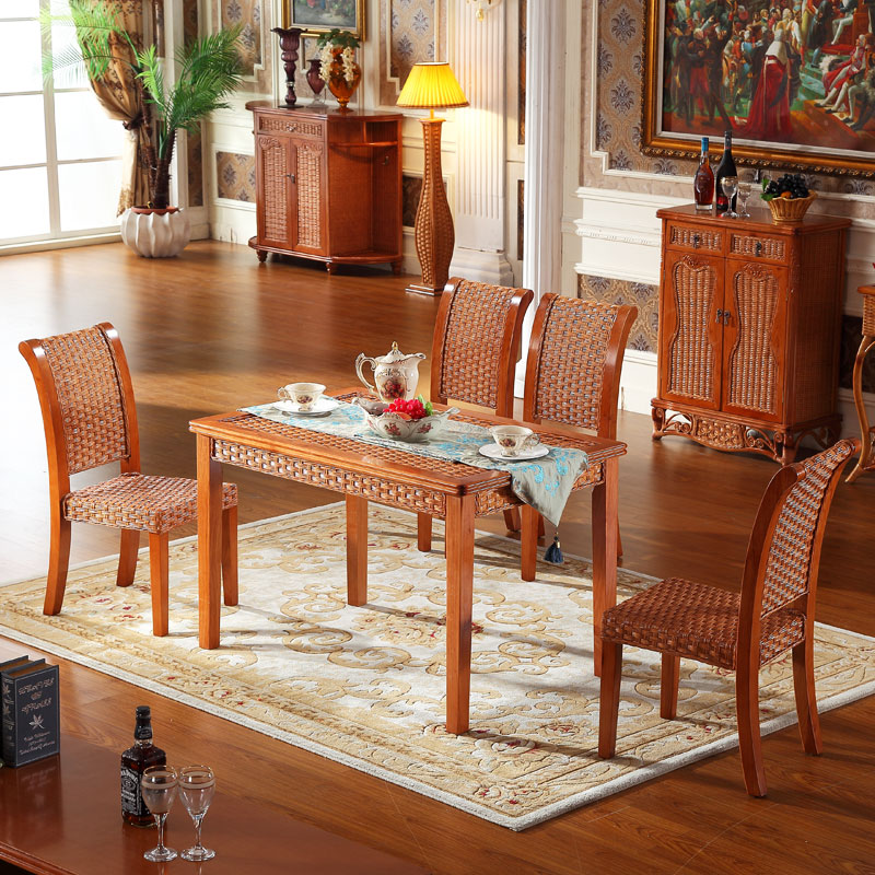 Vine Dining Chair Vine wood table 1 2 m vines Woven Table Vine Table Rectangular Vine Dining One Table Four Chairs