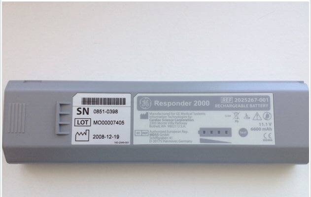 有丰富的经验为 GE Responder 2000 电池更换电芯，激活